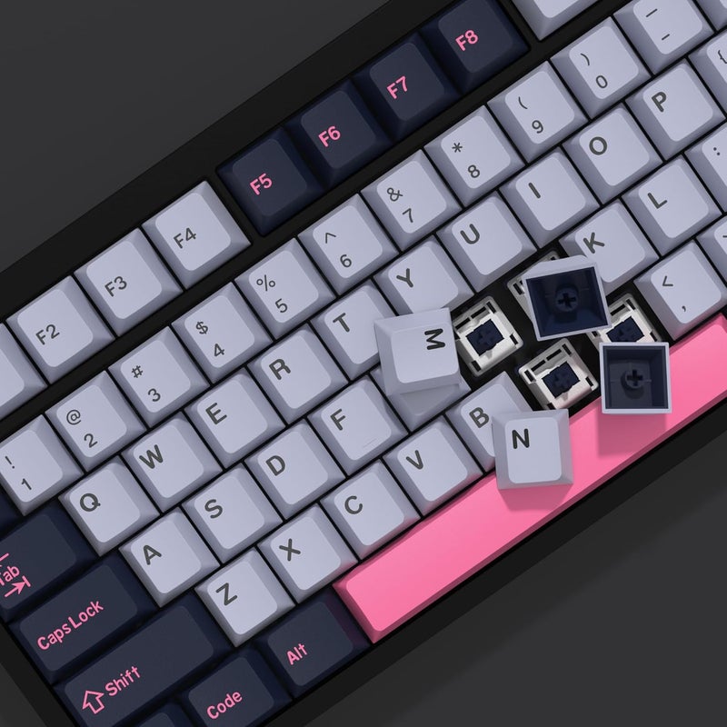 KBDiy 8008 PBT Double Shot Keycap Set,174 Keys Retro Blue Custom Key Cap Keycaps 60 Percent Cherry Profile Keycaps for 61/64/68/84/87/100/104/108 Mechanical Keyboard - Image 5